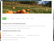 Tablet Screenshot of cunninghamfamilyfarms.com